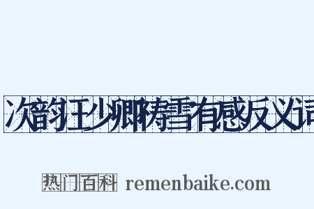 次韵汪少卿祷雪有感反义词是什么意思的图片